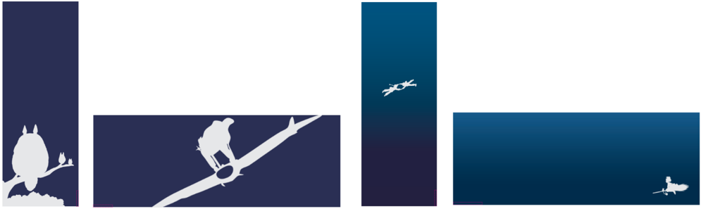 「アニメージュとジブリ展」×BUAISOU　手ぬぐい（全４種） ≪風の谷のナウシカ≫　≪となりのトトロ≫　各7,700円 ≪天空の城ラピュタ≫　≪魔女の宅急便≫　　各8,250円