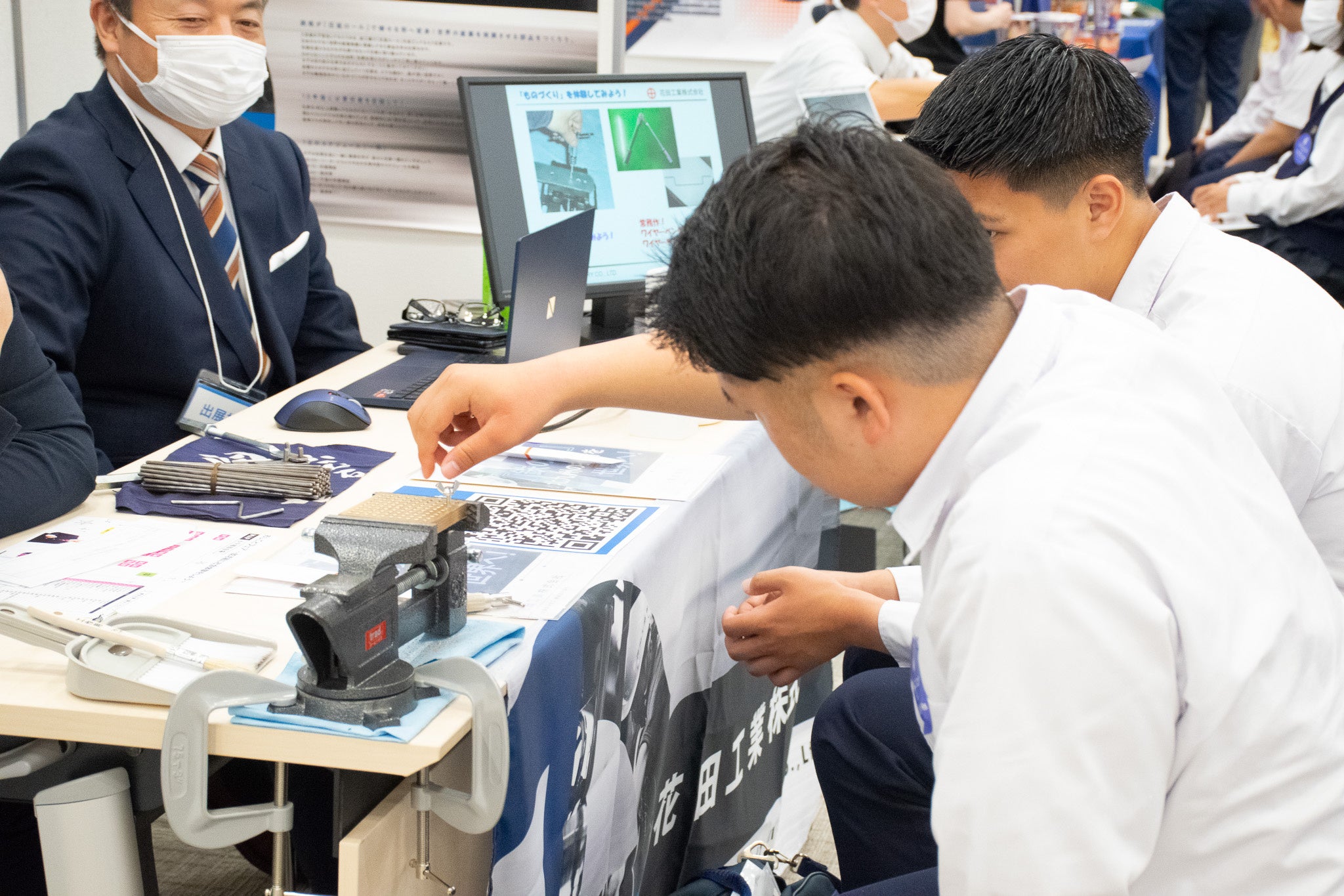 ▲ねじ切り体験