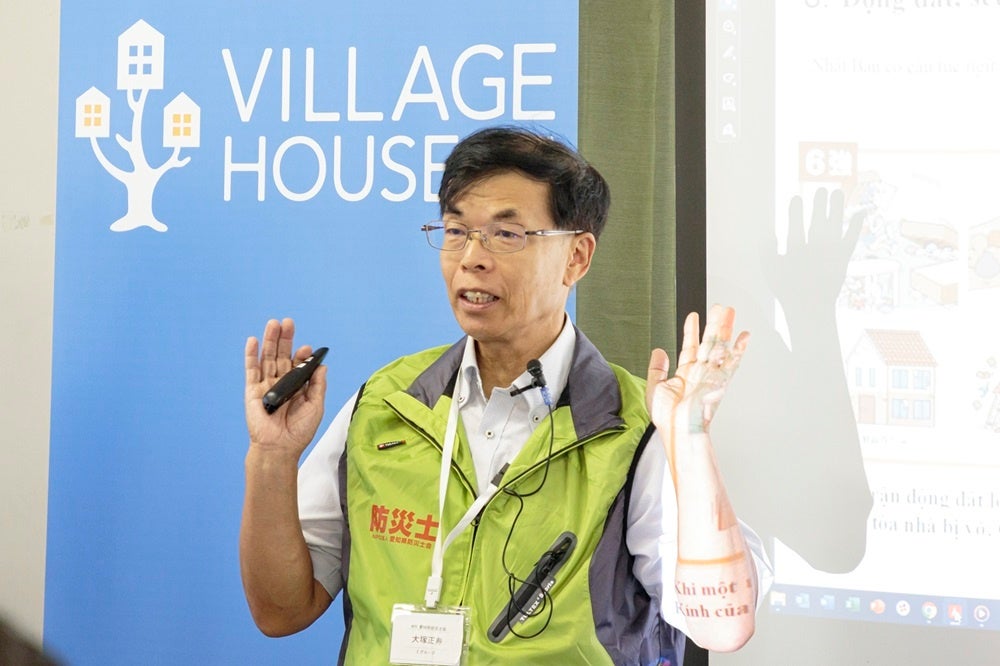 愛知県防災士会の防災士による講義