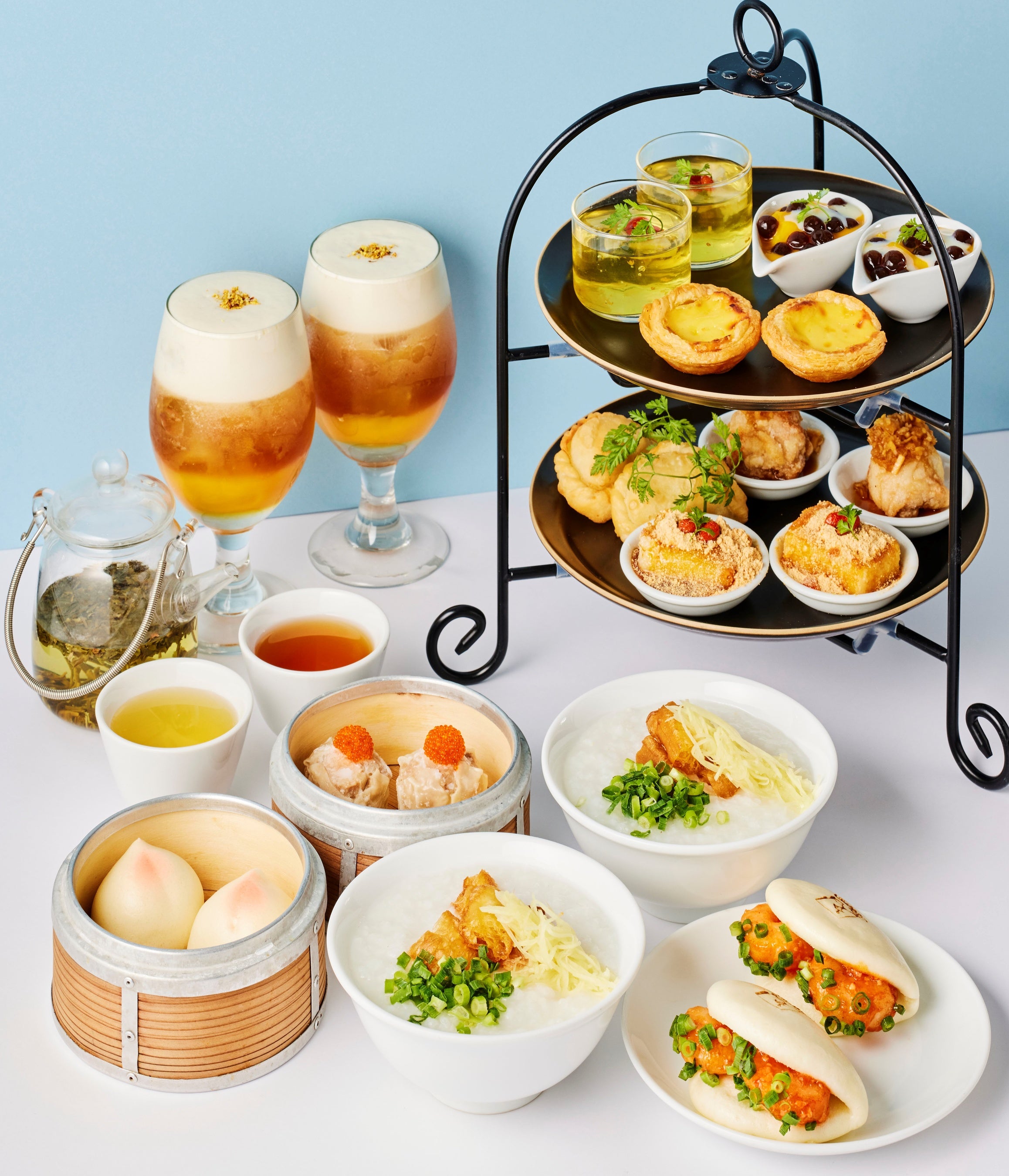 厳選した中国茶５種は時間内おかわり自由でご提供致します。