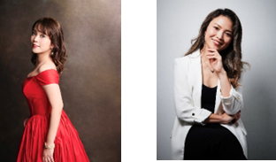 （左から）ソプラノ：七澤結&nbsp; ピアノ：水野彰子