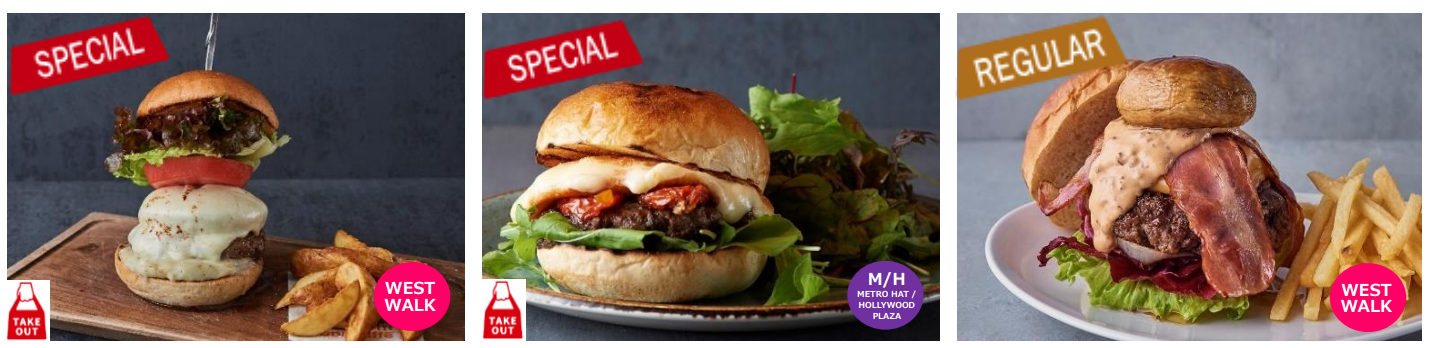 （左）パーク6 パワード バイ ボンドルフィ ボンカフェ（中）オービカ モッツァレラバー（右）バルバッコア