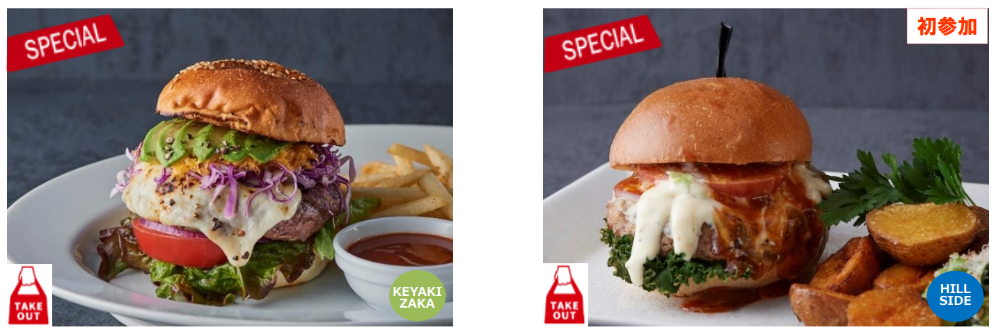 （左）37 ステーキハウス ＆ バー　（右）グランドフードホール