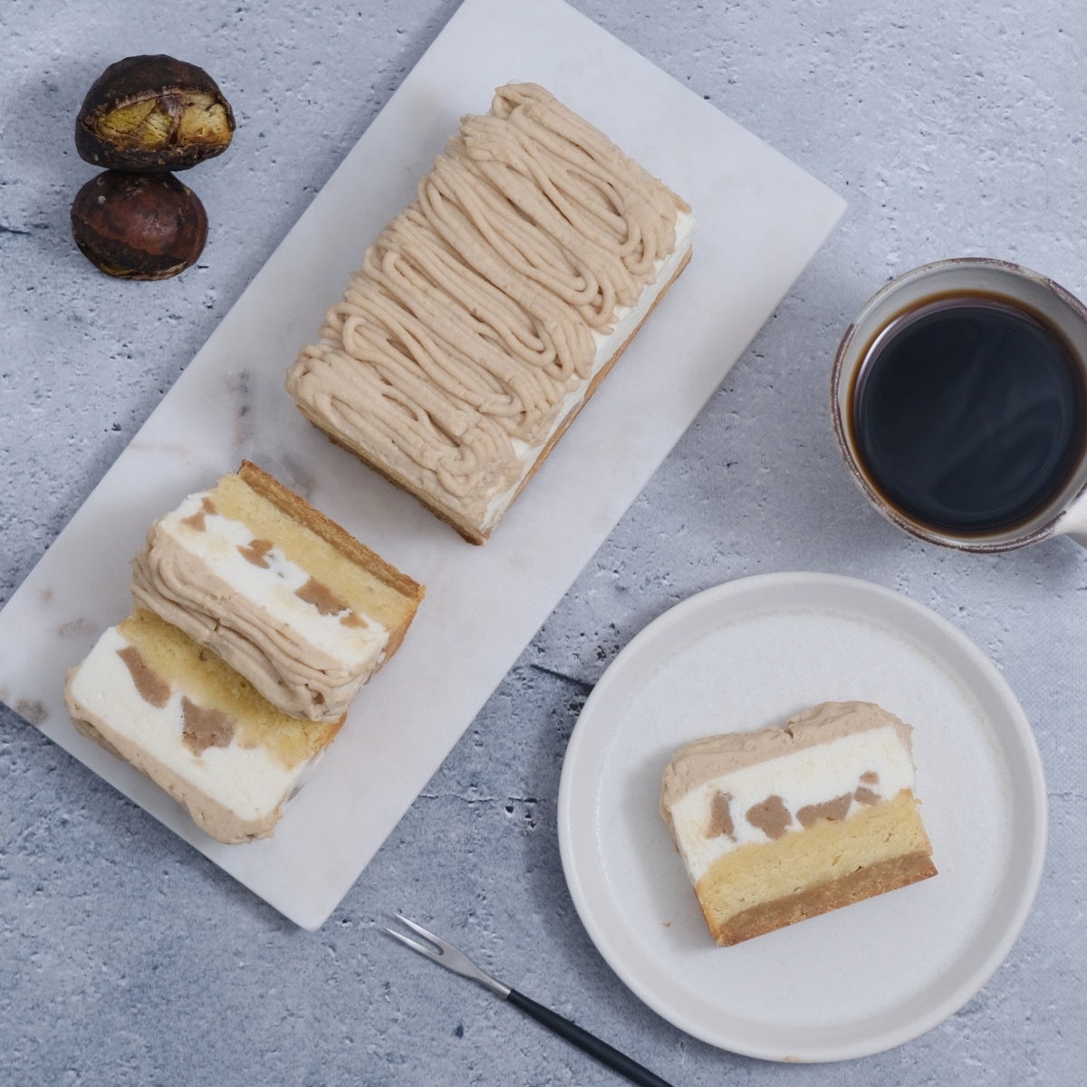 低糖質モンブランタルト・真俯瞰