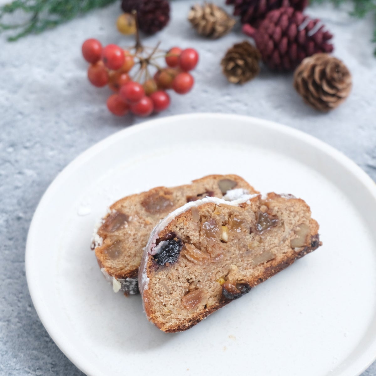 低糖質シュトーレンの断面