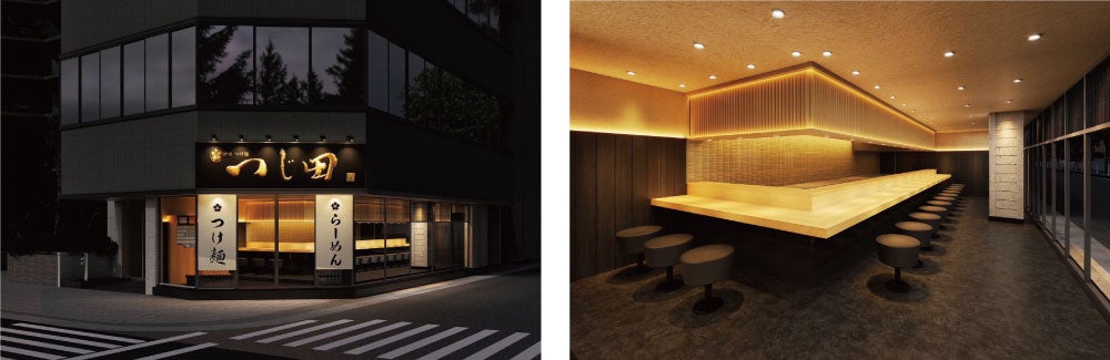 肥後橋店舗外観イメージ／肥後橋店舗内観イメージ