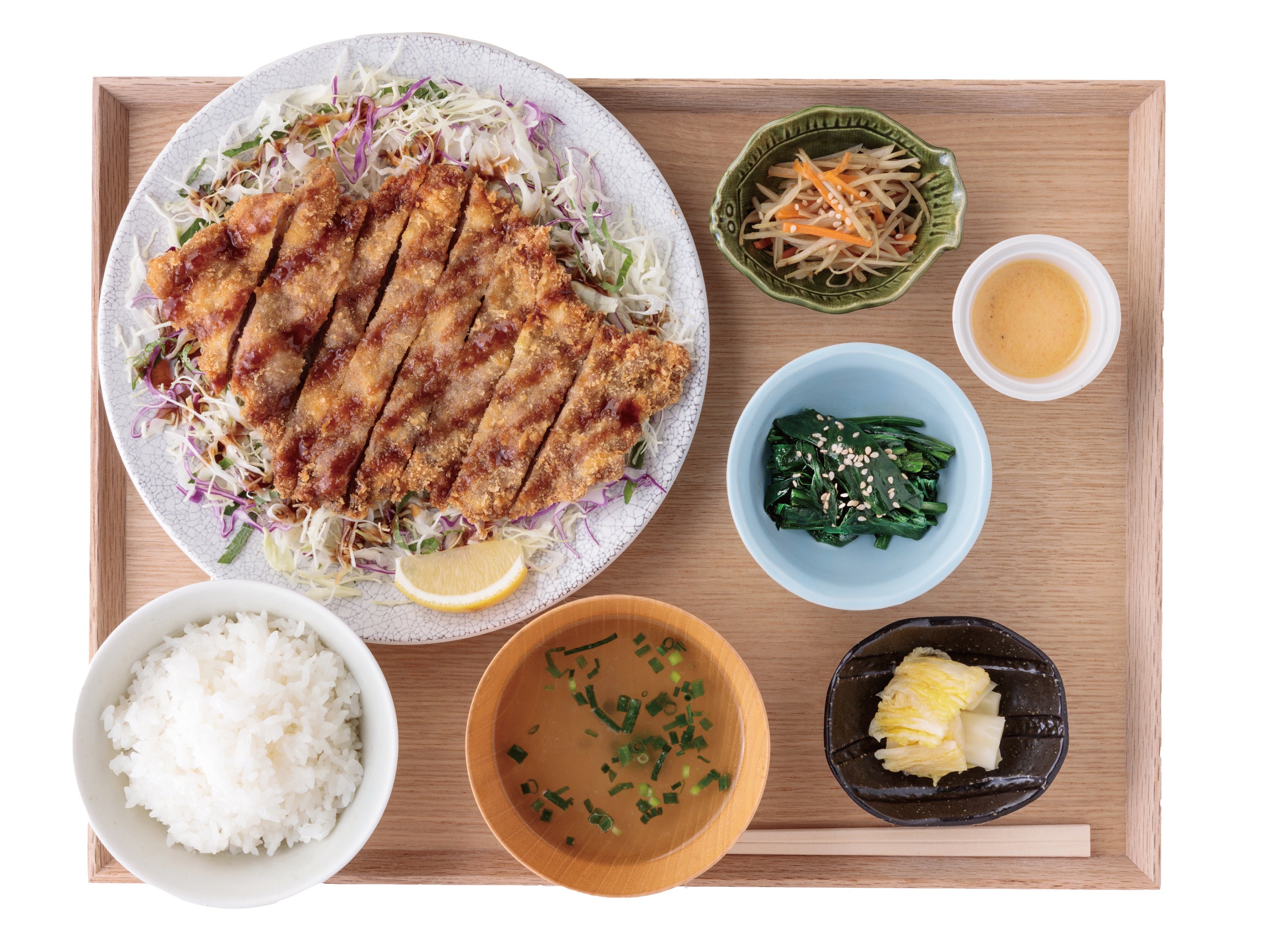 三元豚紙カツ定食（1,600円）