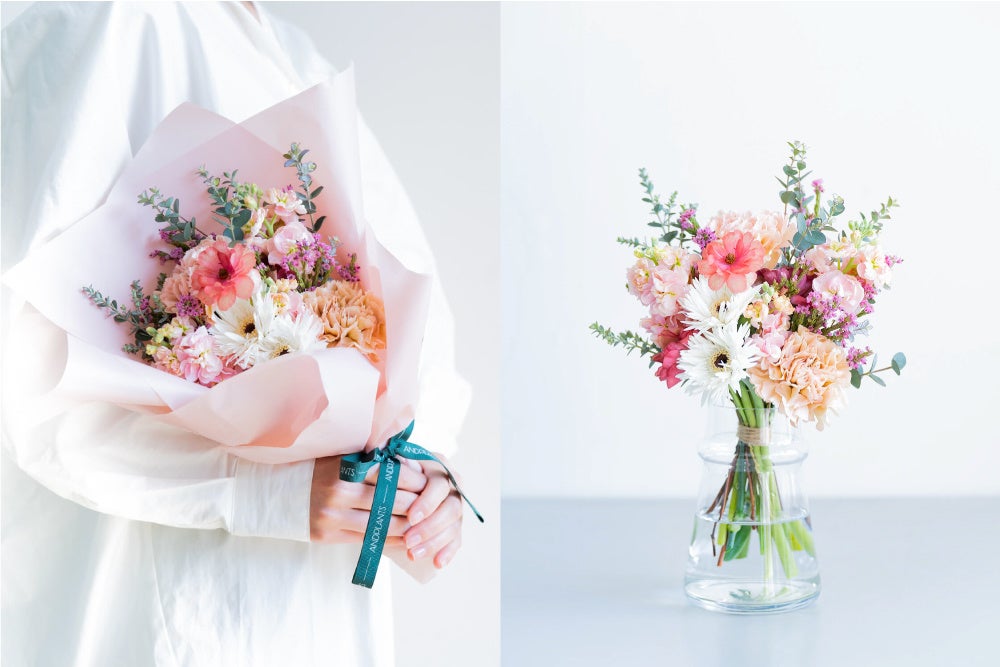 【ピンク】【母の日】ガーベラのブーケ ピンク  4,980円（税込・送料別）