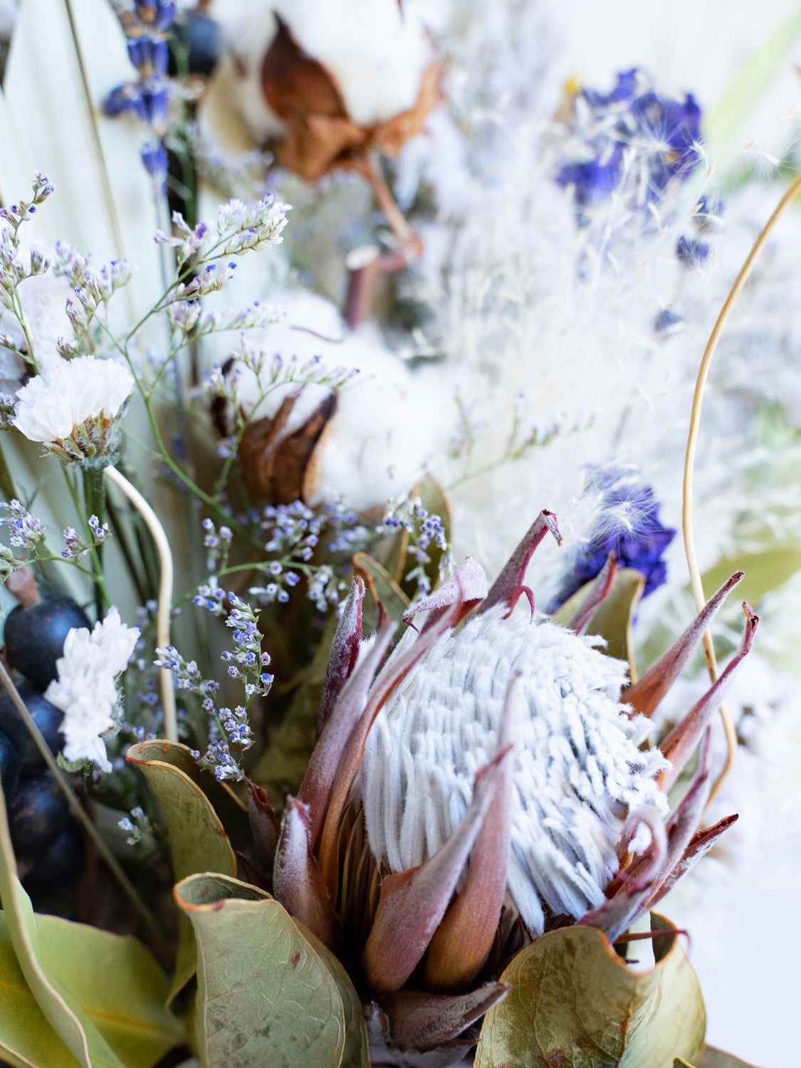 花瓶アレンジブルー Large ズーム