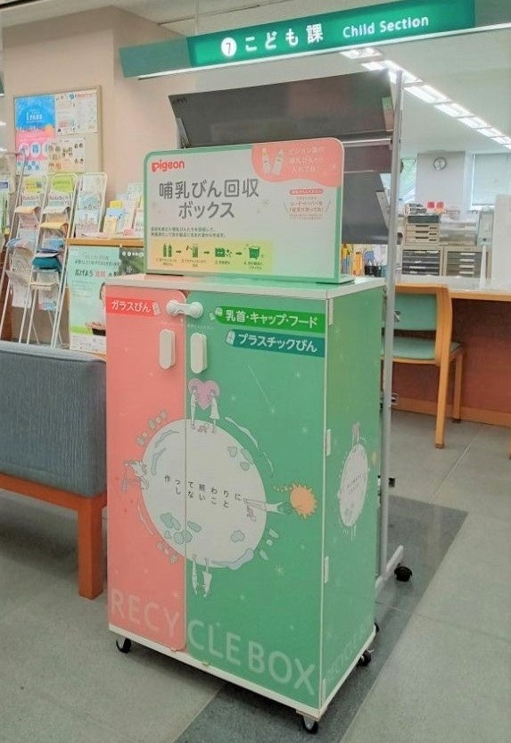 ＊常陸大宮市役所本庁に設置した 回収ボックスの様子