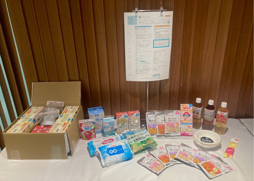 展示ブース（月齢があがったら備えるグッズも変わります）