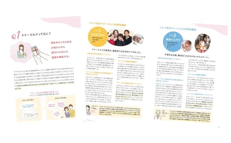 『ドナーミルクご利用家族向け・情報Book』