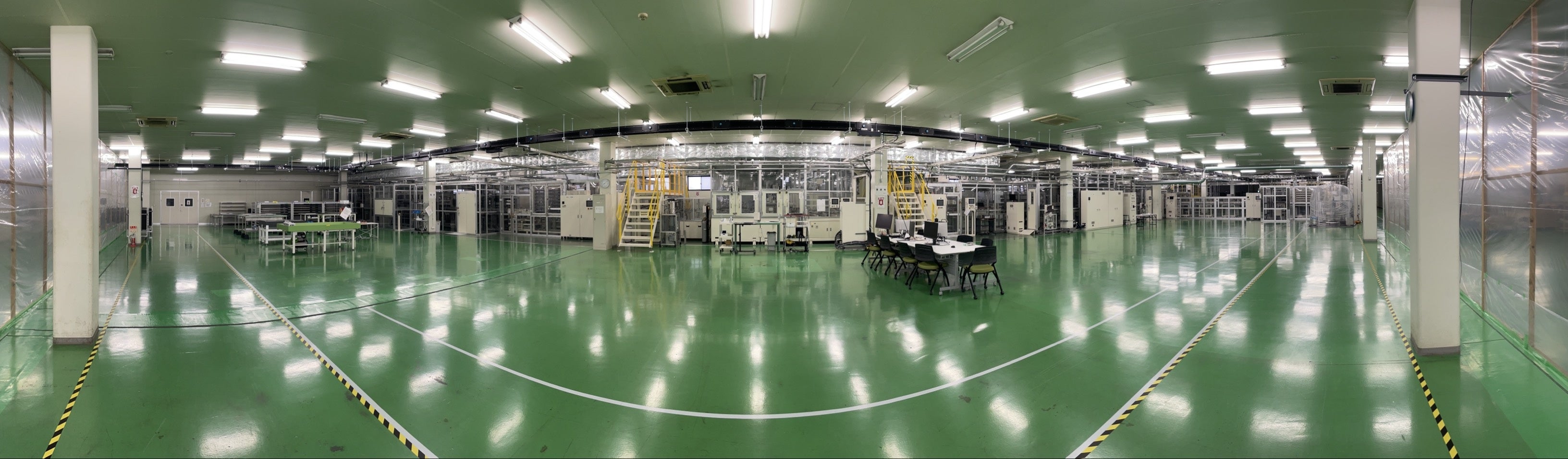 「全樹脂電池」の高速製造ラインのパイロット版（APB 武生工場）