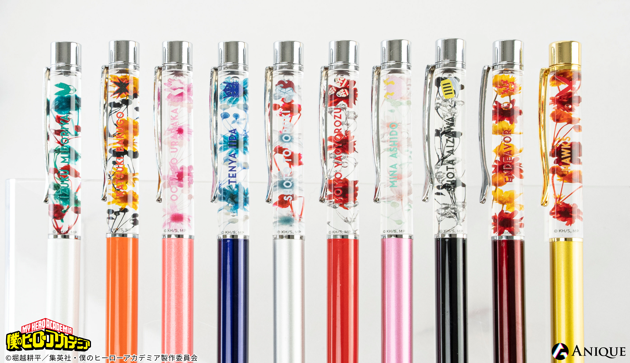 TVアニメ『僕のヒーローアカデミア』から各キャラクターカラーを