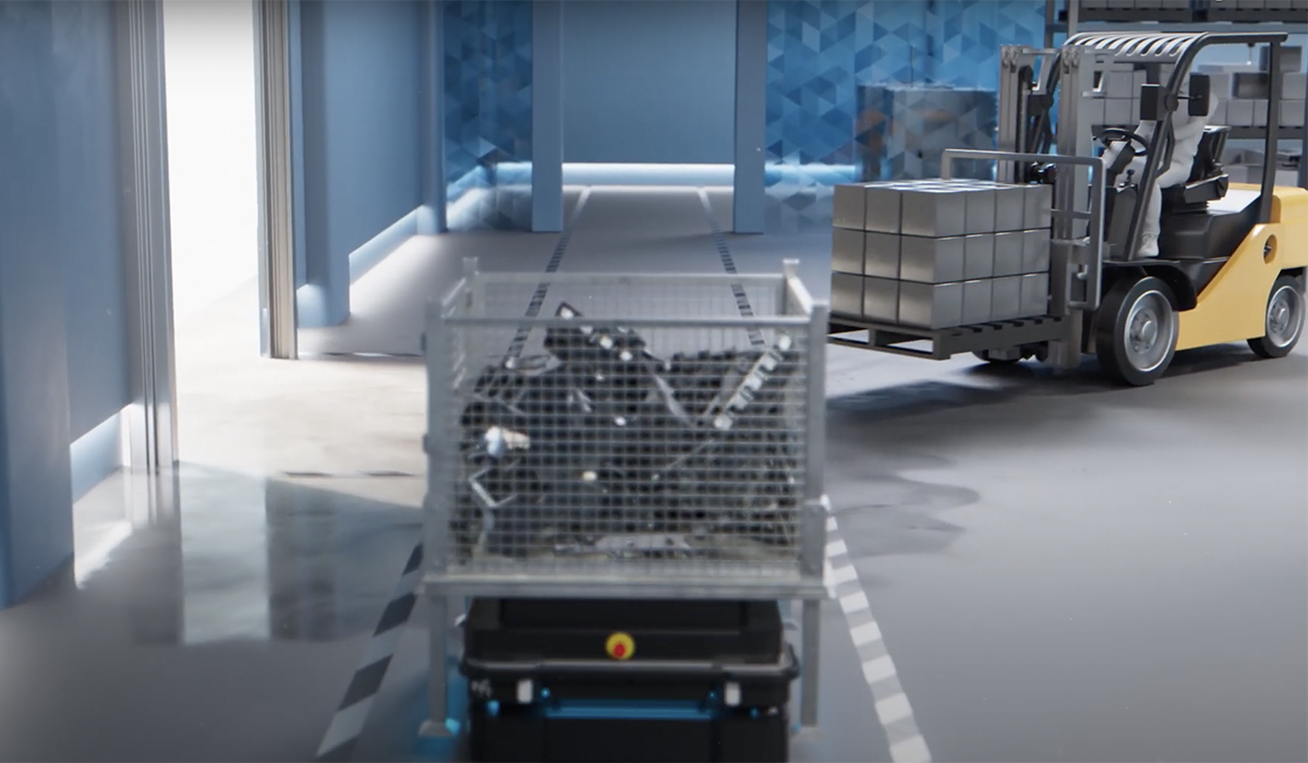 モバイルロボットとフォークリフトの共存