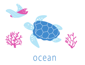 帝塚山学院泉ヶ丘高等学校の 生徒が描き起こしたデザイン