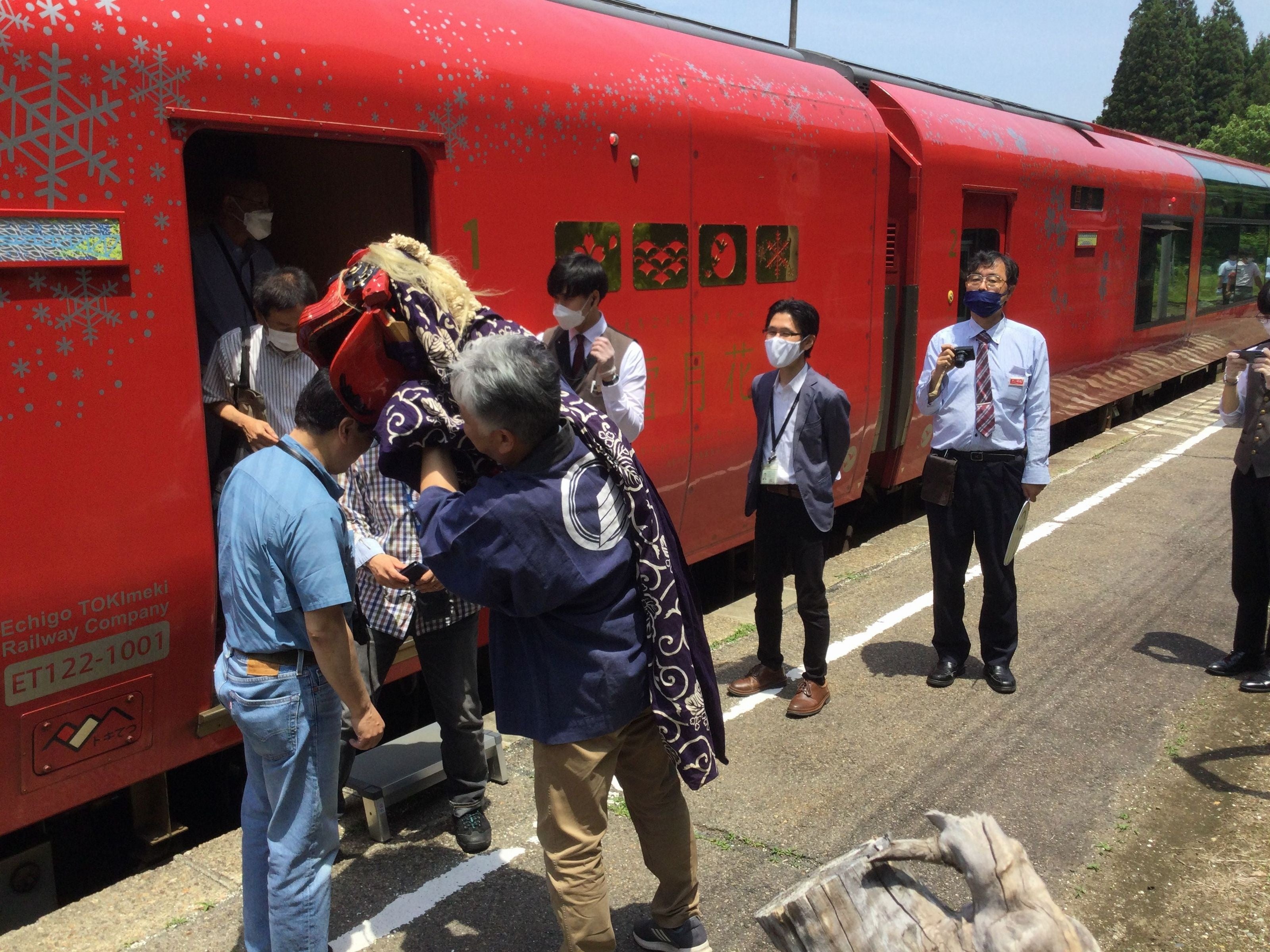 昨年のおもてなし（会津宮下駅）