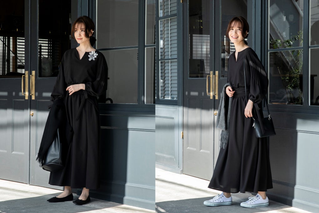 東京ソワールから黒一色のアパレルブランド「hitoiro SOIR 東京ソワールから黒一色のアパレルブランド「hitoiro SOIR