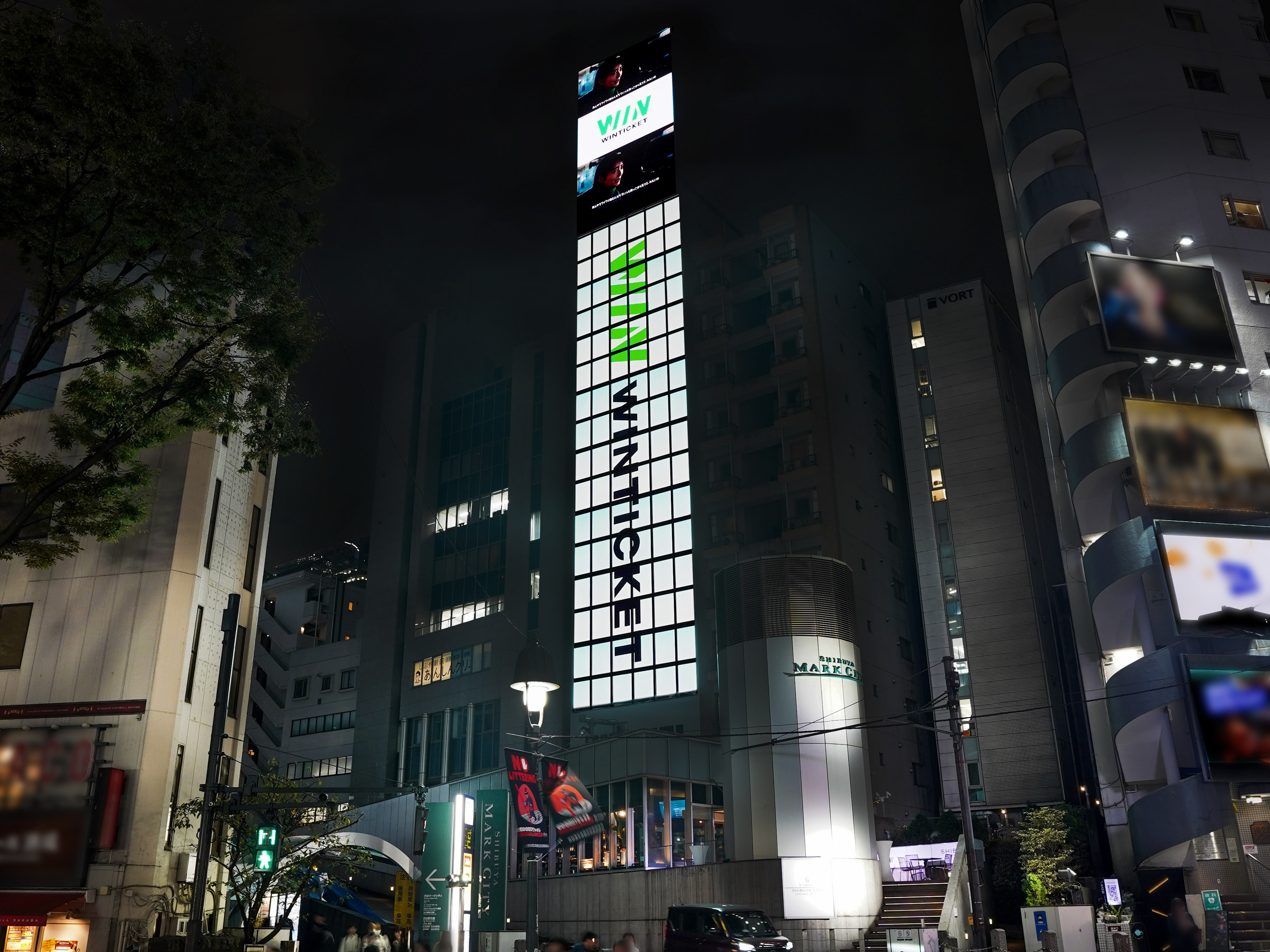 屋外広告のヒット、『MEFULL渋谷道玄坂ヒットビジョン』を正式稼働