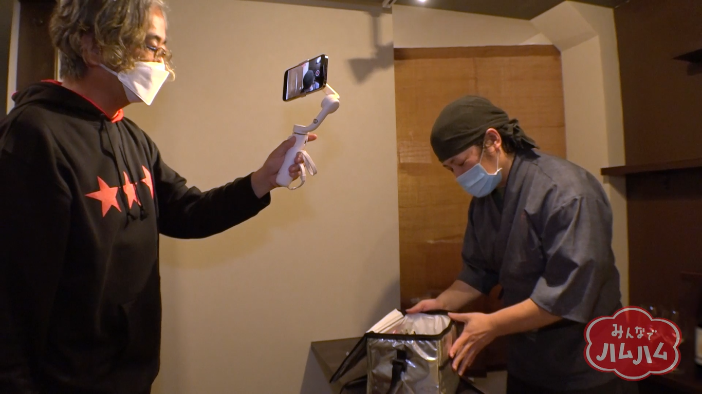 みんなでハムハム撮影風景