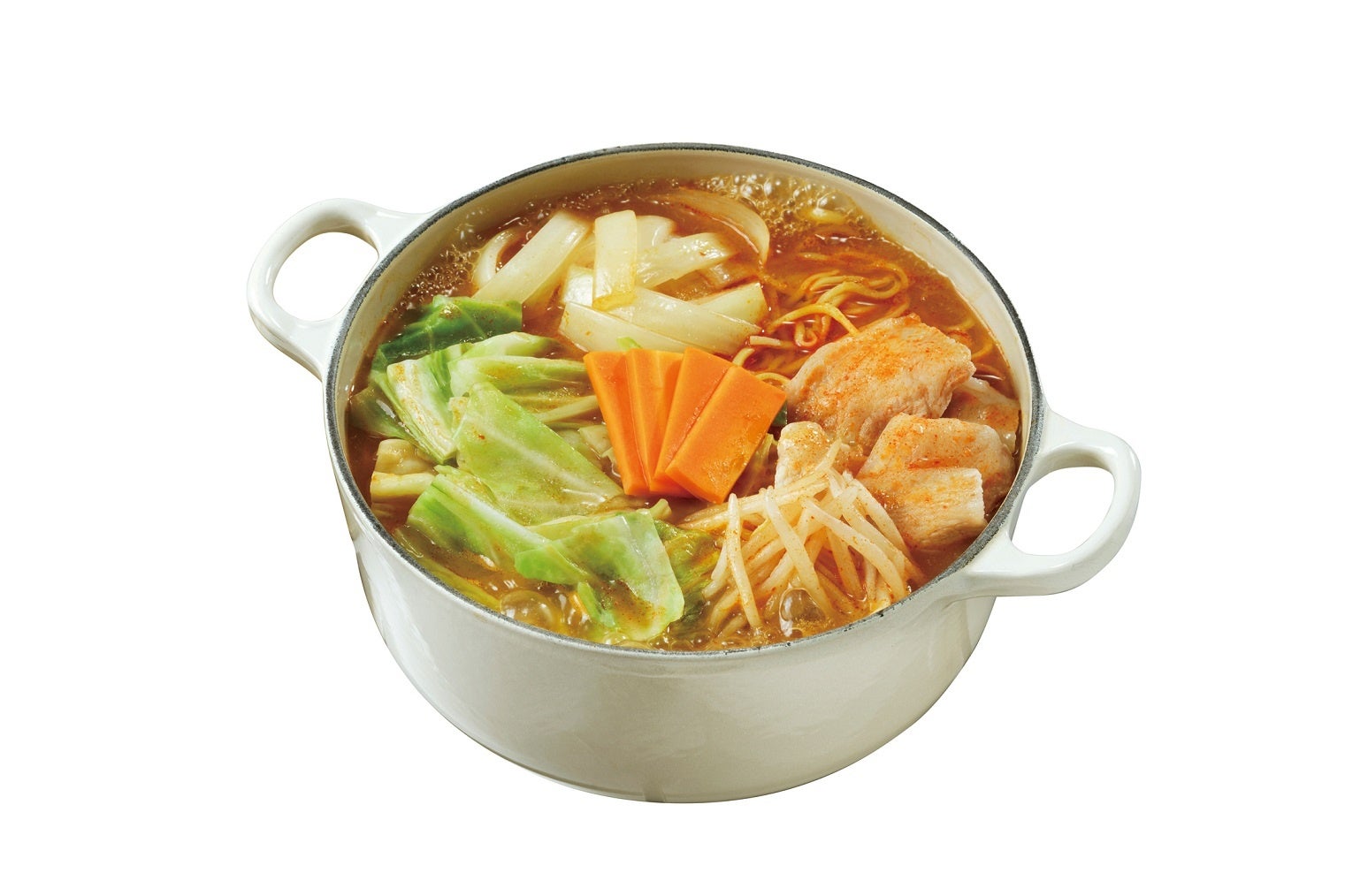 調理例：ラーメン鍋 辛味噌つゆ付