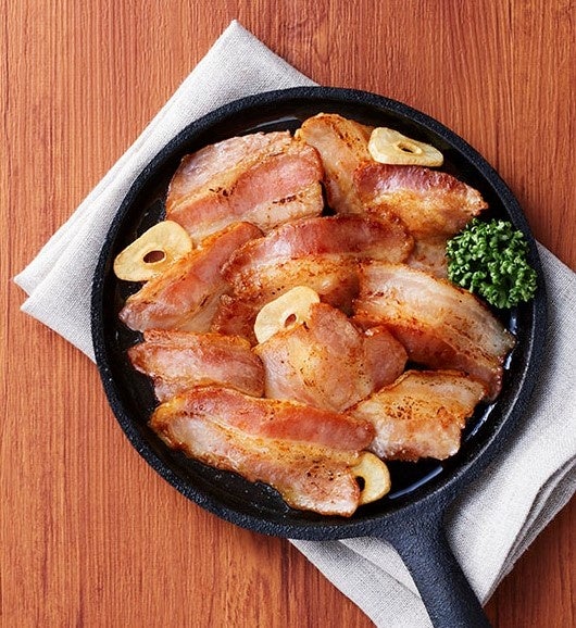 調理例：焼いておいしいガーリックポーク切り落とし