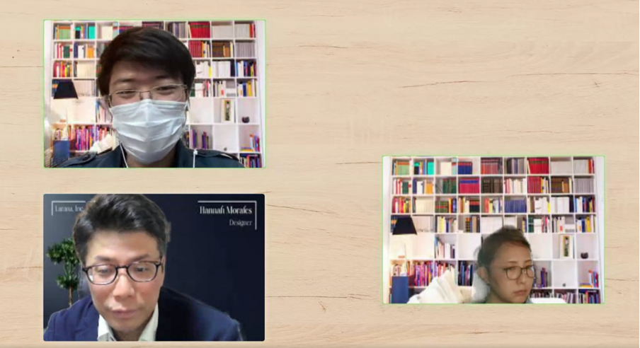 VoicePing上でインタビューをしている様子