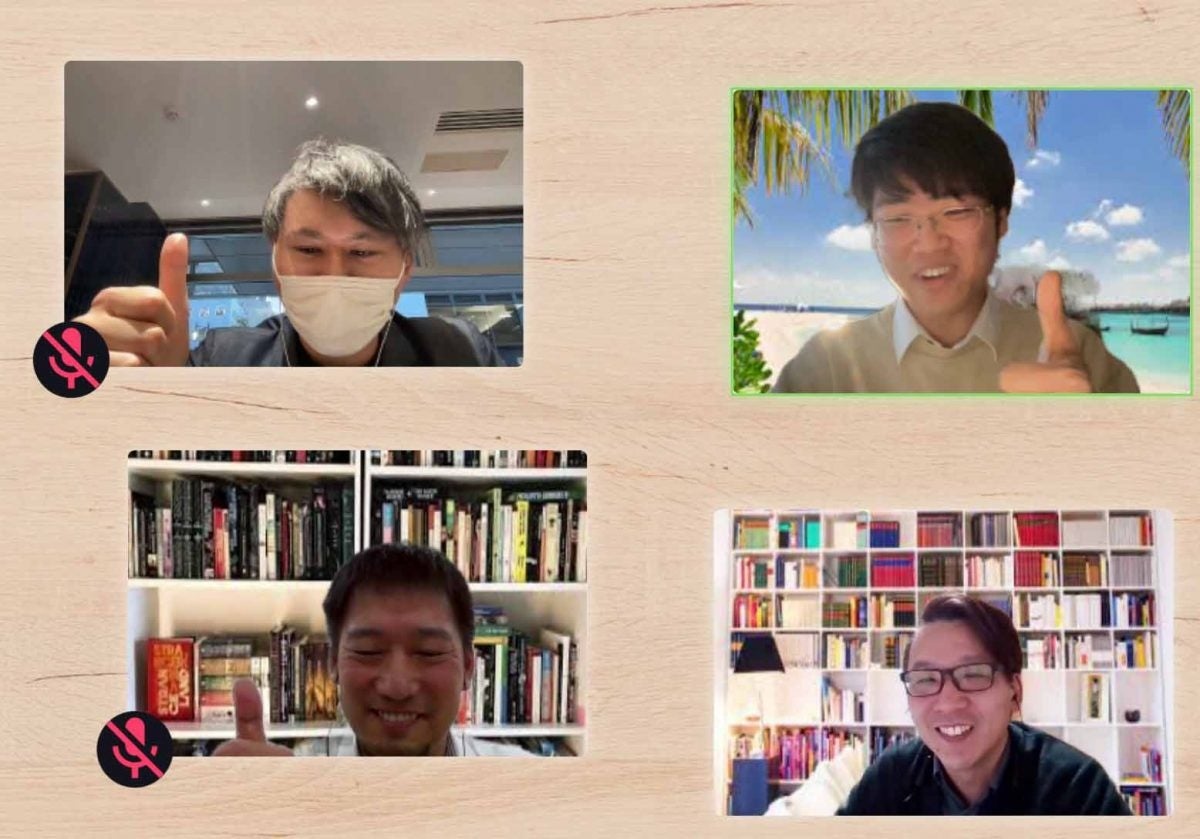 VoicePing上でインタビューしている様子