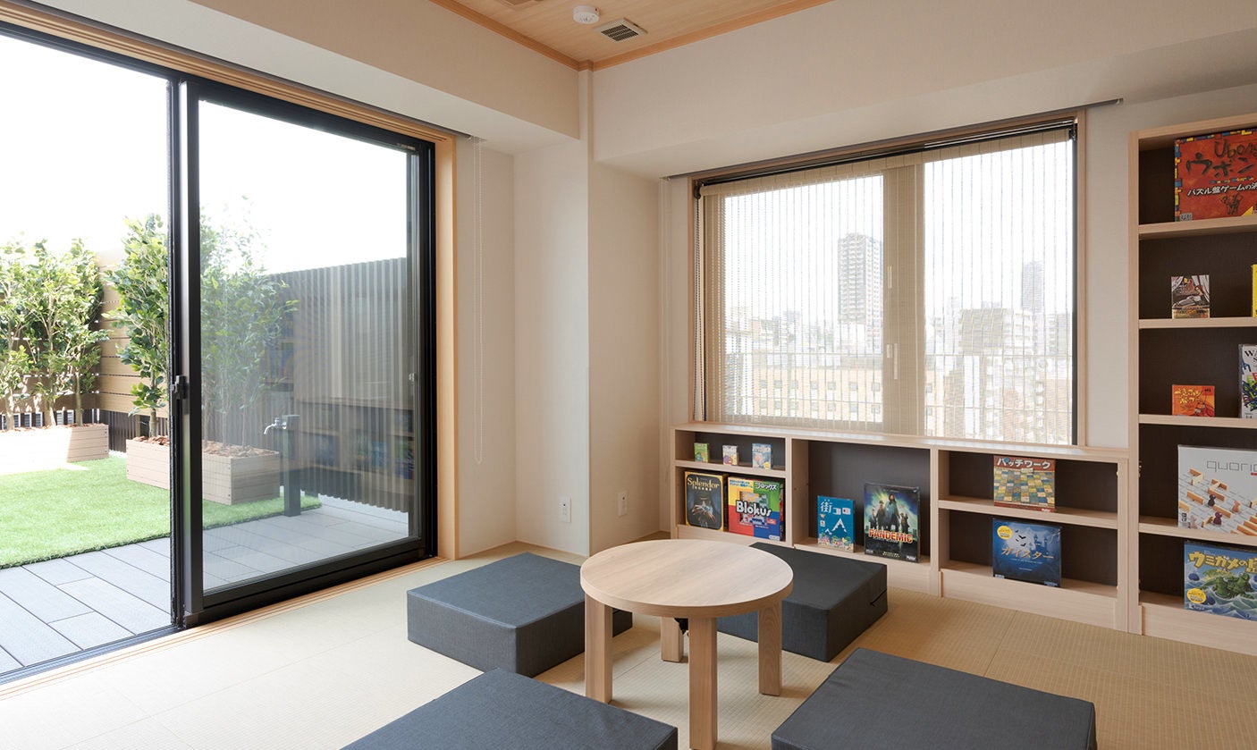 スカイテラスとボードゲームの部屋