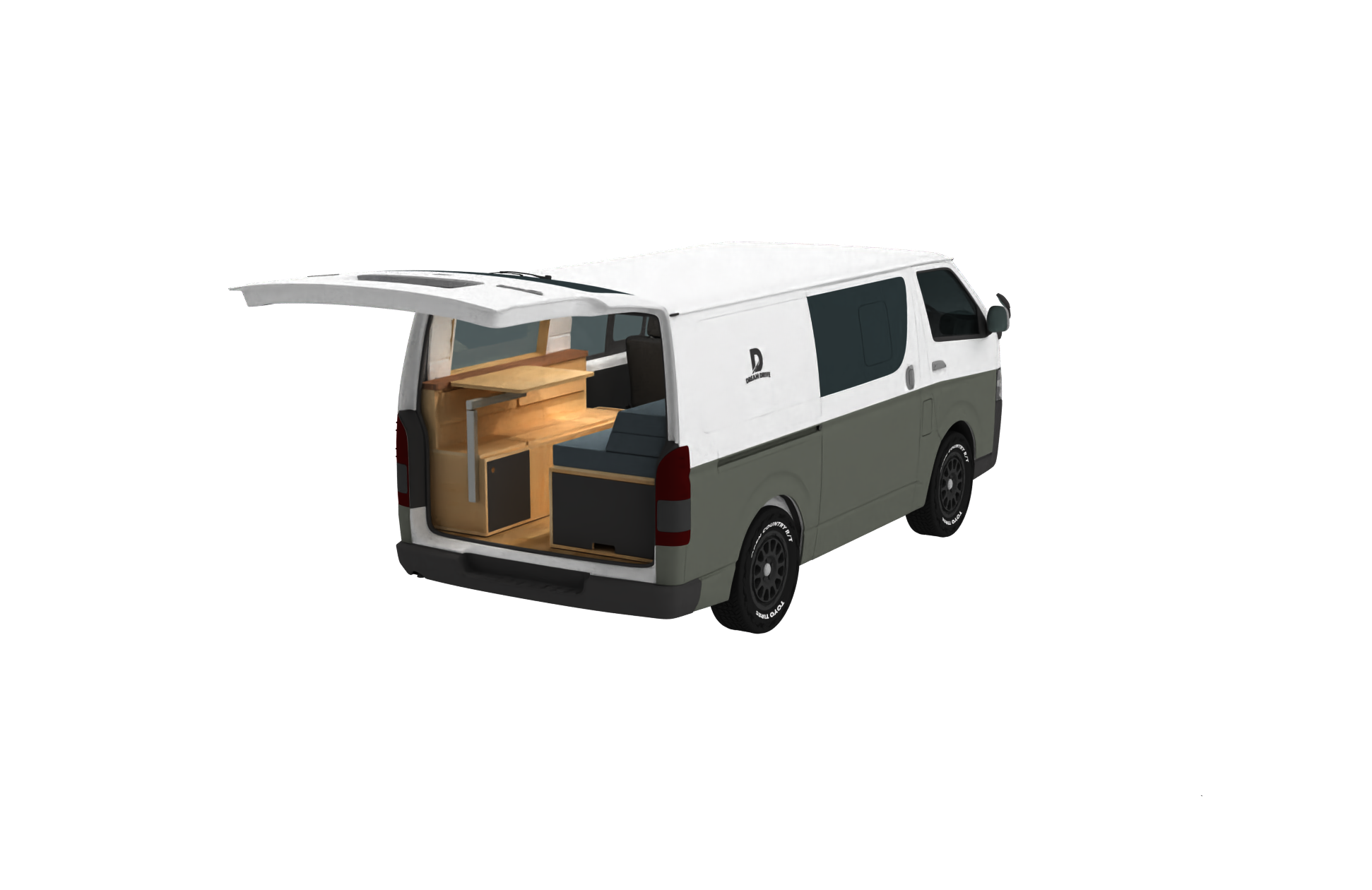 ドリームドライブが標準ボディーのハイエースキャンピングカー『Tama