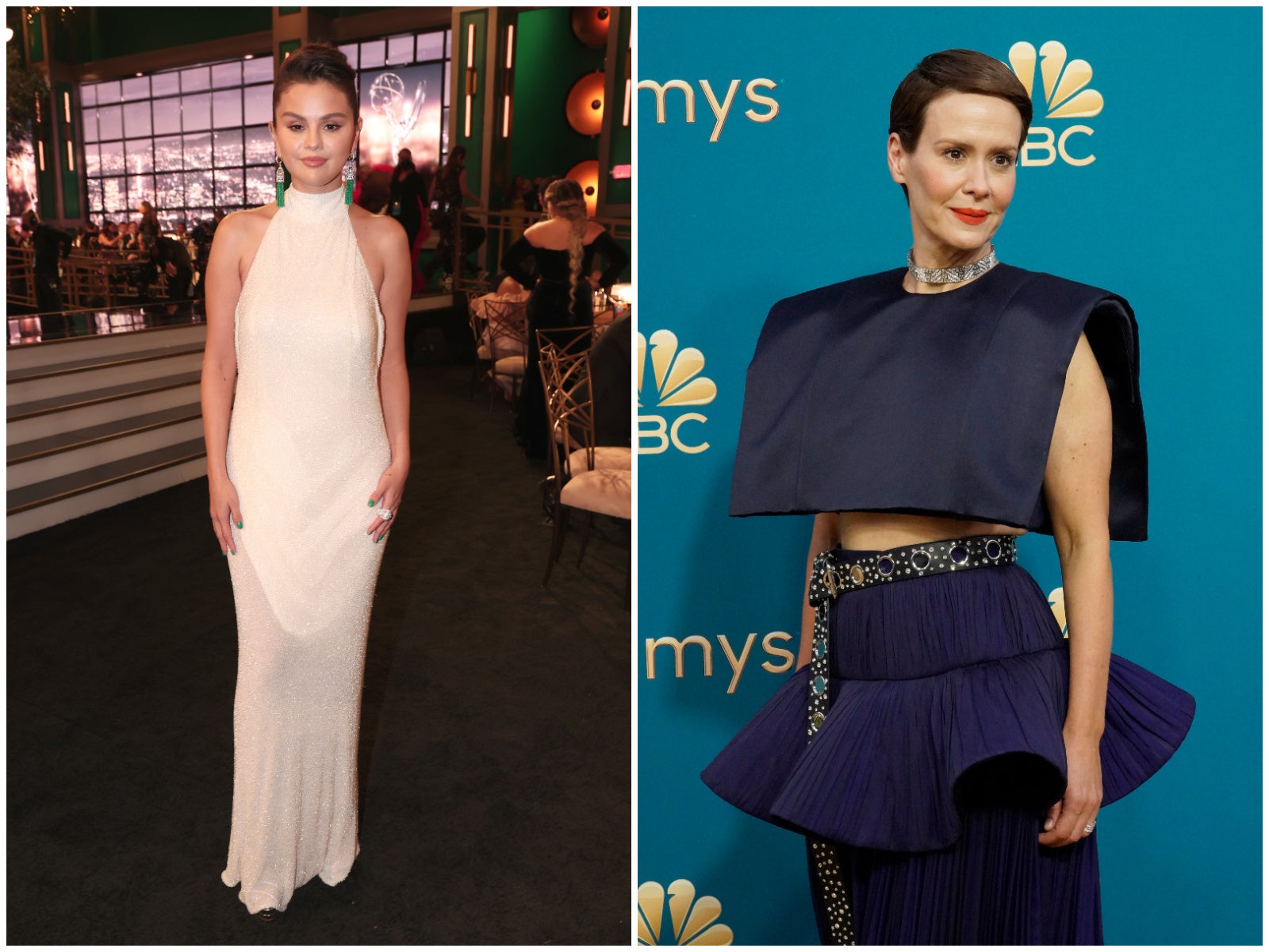 左から セレーナ・ゴメス、サラ・ポールソン　ⒸBOUCHERON