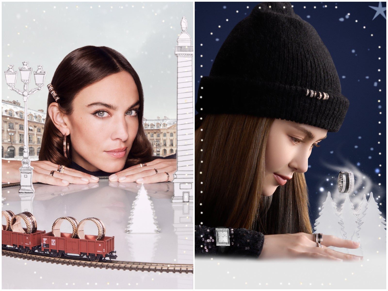 左から   Alexa Chung、Hannah Quinlivan