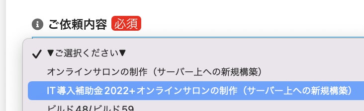 ご依頼内容