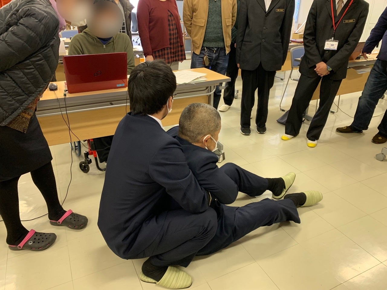 避難訓練の様子