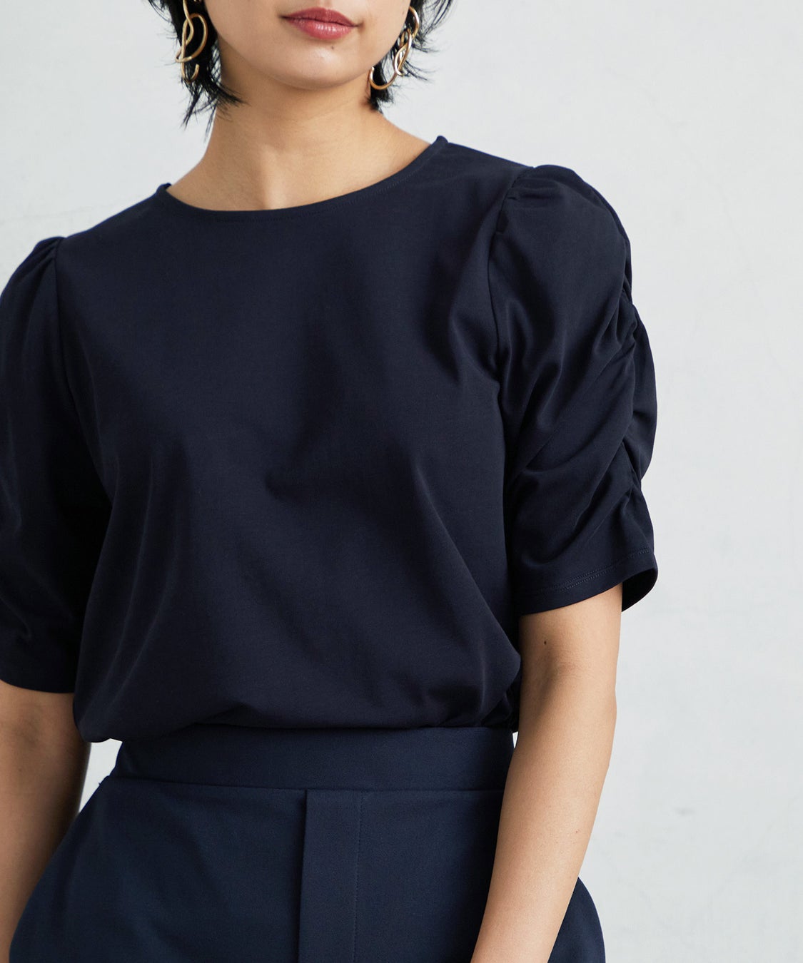 シャーリングトップス ¥3,960(税込)