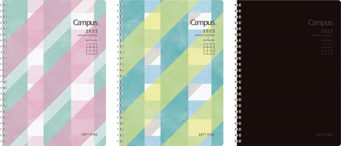 （左から）限定柄チェックピンク、限定柄チェックブルー、ブラック