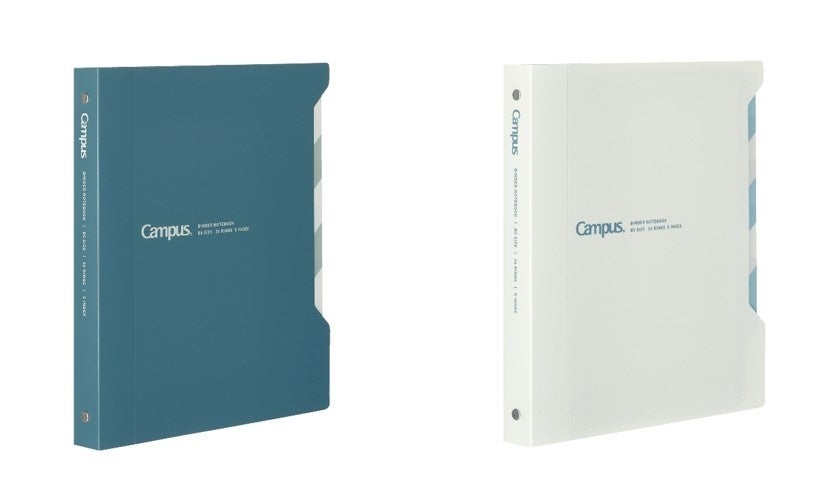 （左から）ミドルタイプ（最大収容枚数100枚）　紺、白