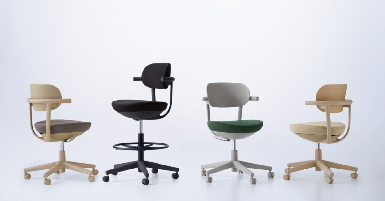 写真：フレキシブルな働き方をサポートするチェアー「pallo（パロ）」