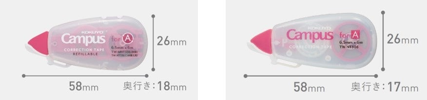 （左）つめ替えタイプ、（右）使い捨てタイプ
