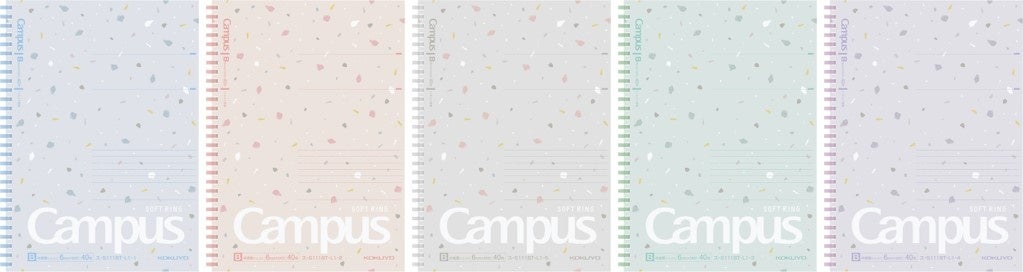 （左から）パウダーブルー、ピンクベージュ、アッシュグレー、ミストグリーン、ペールパープル