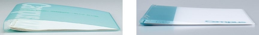 （左）従来品、（右）ノートのように使えるバインダー