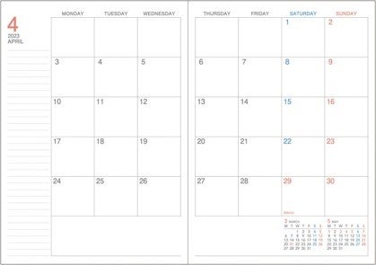 マンスリーページ