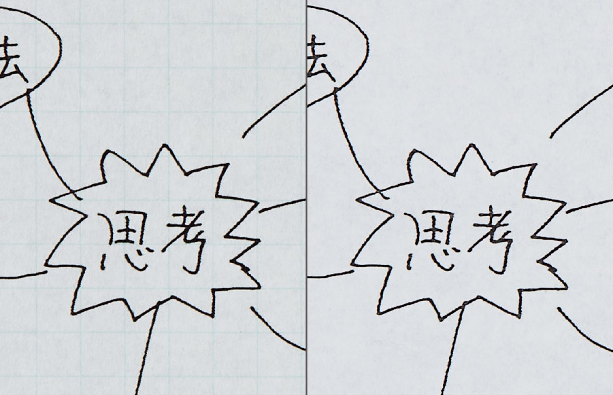 （左）コピー前 （右）コピー後