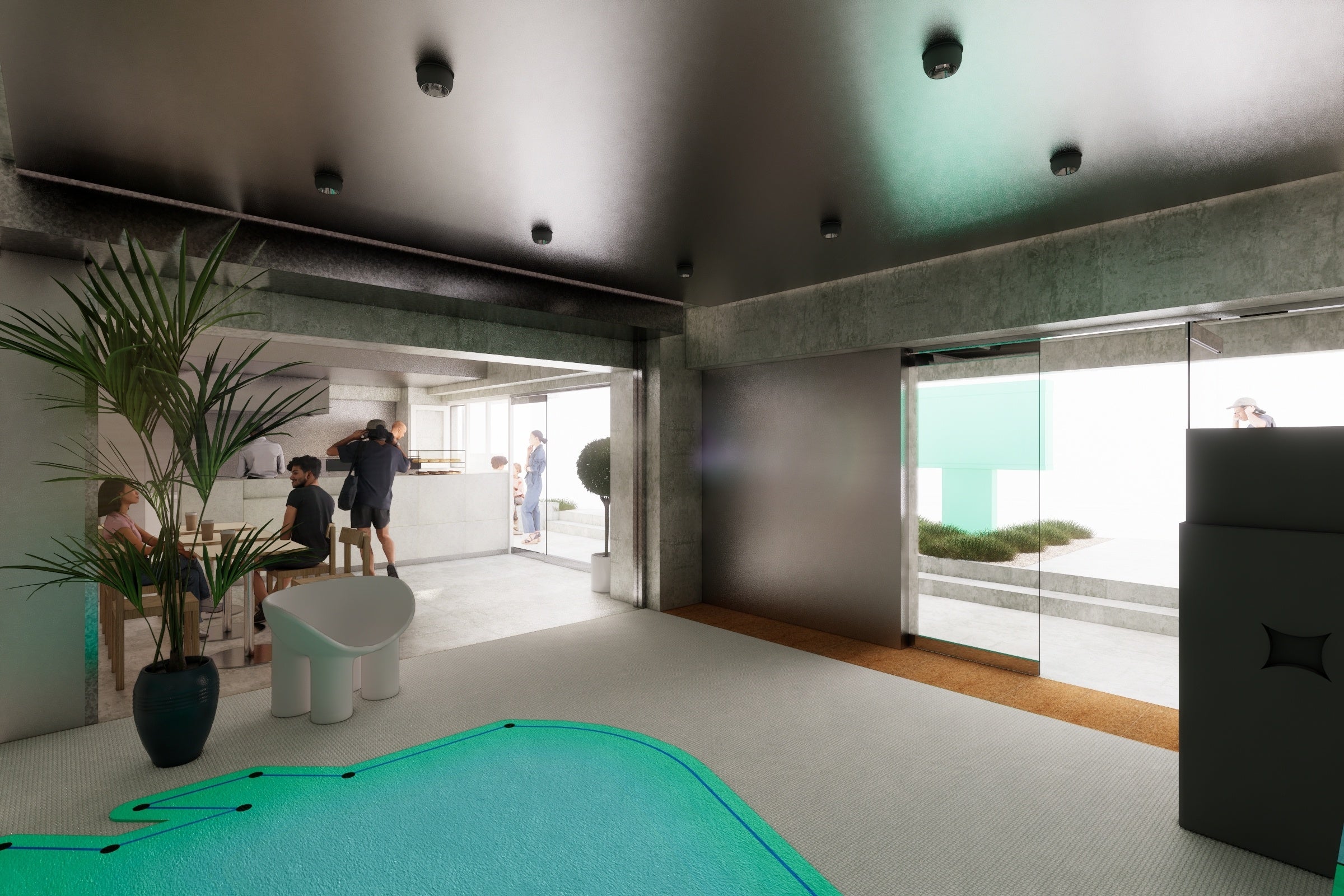 Studio08「ポップアップ」 手作りの商品を入居者や住民、観光客などに販売できるスタジオです。