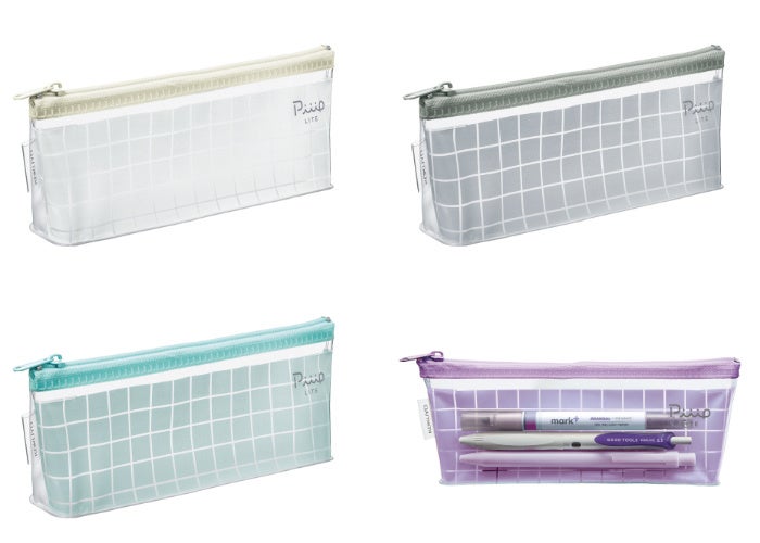 スリムタイプ　（上段左から）ミルキーホワイト、フォギーグレー、（下段左から）アイシーブルー、ラベンダーピンク