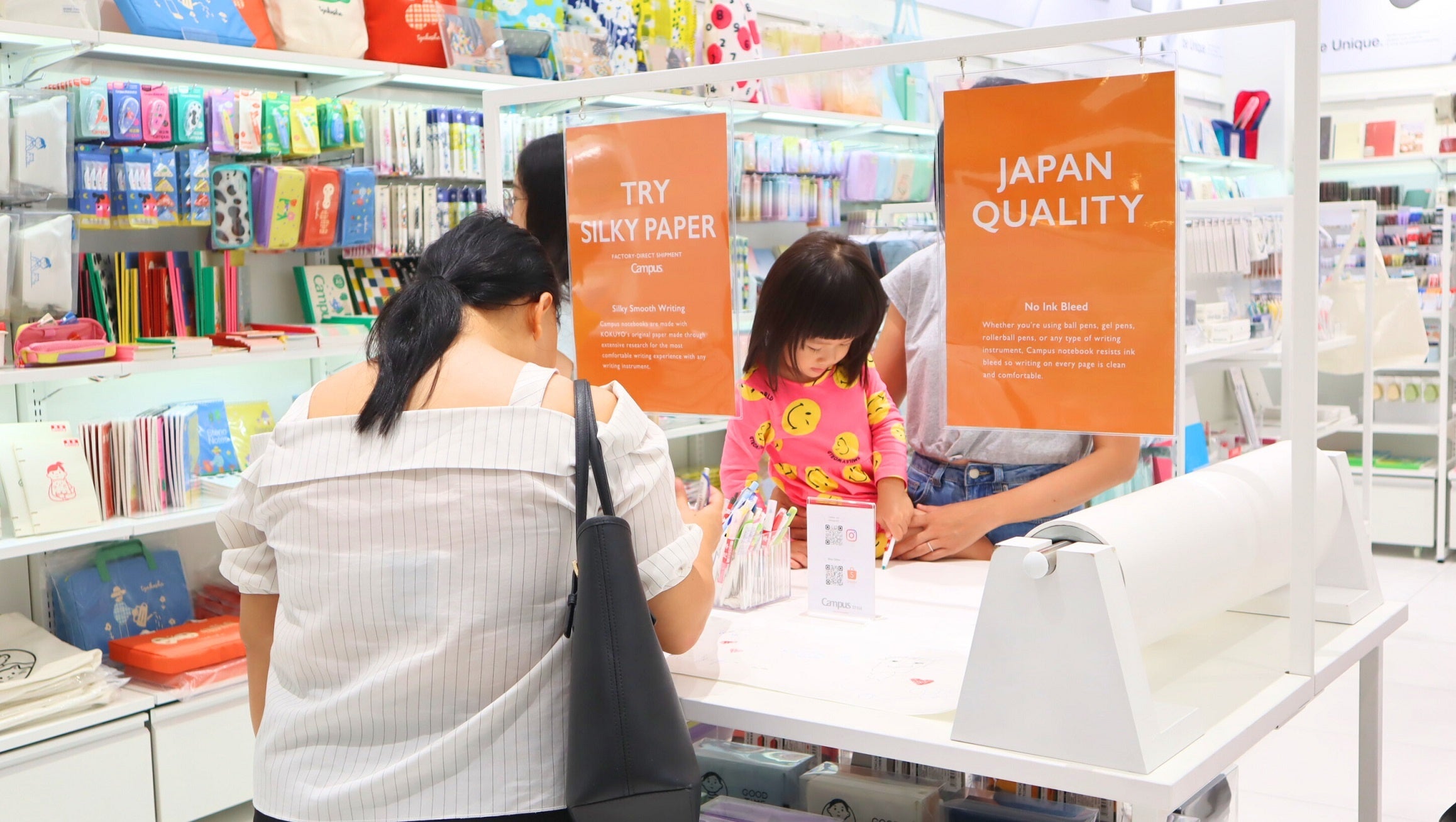 Campus STYLEでは初設置の試し書きコーナー