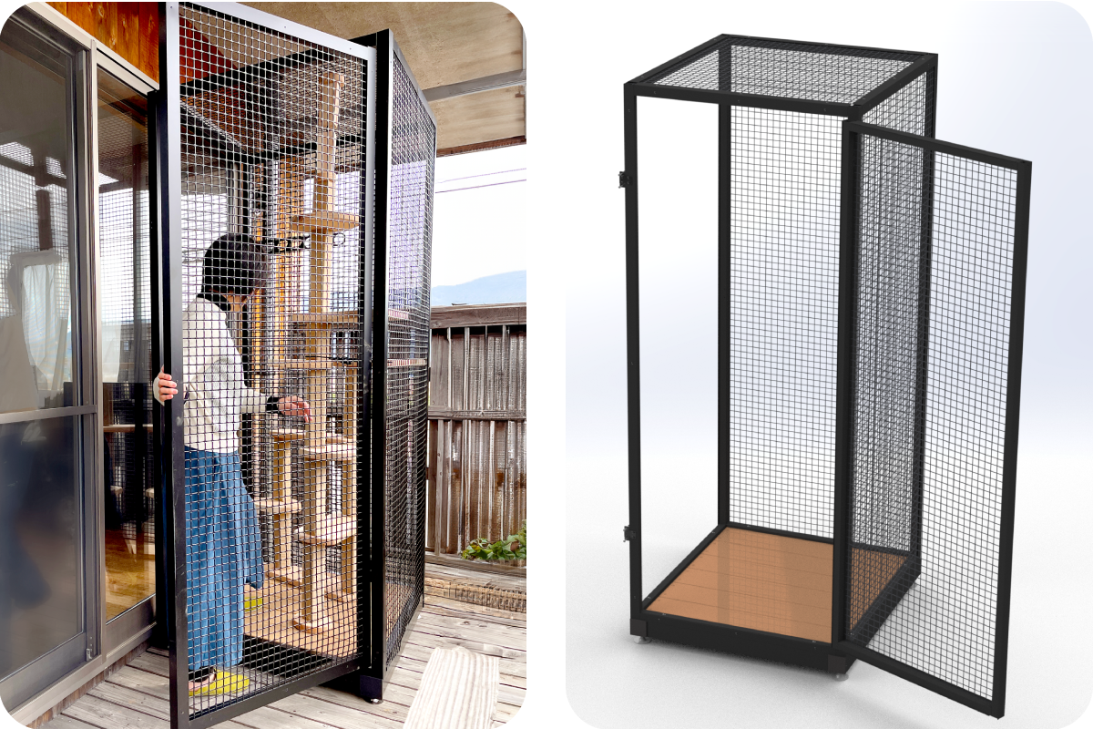 オプション扉をつければ二重扉としても活用できる