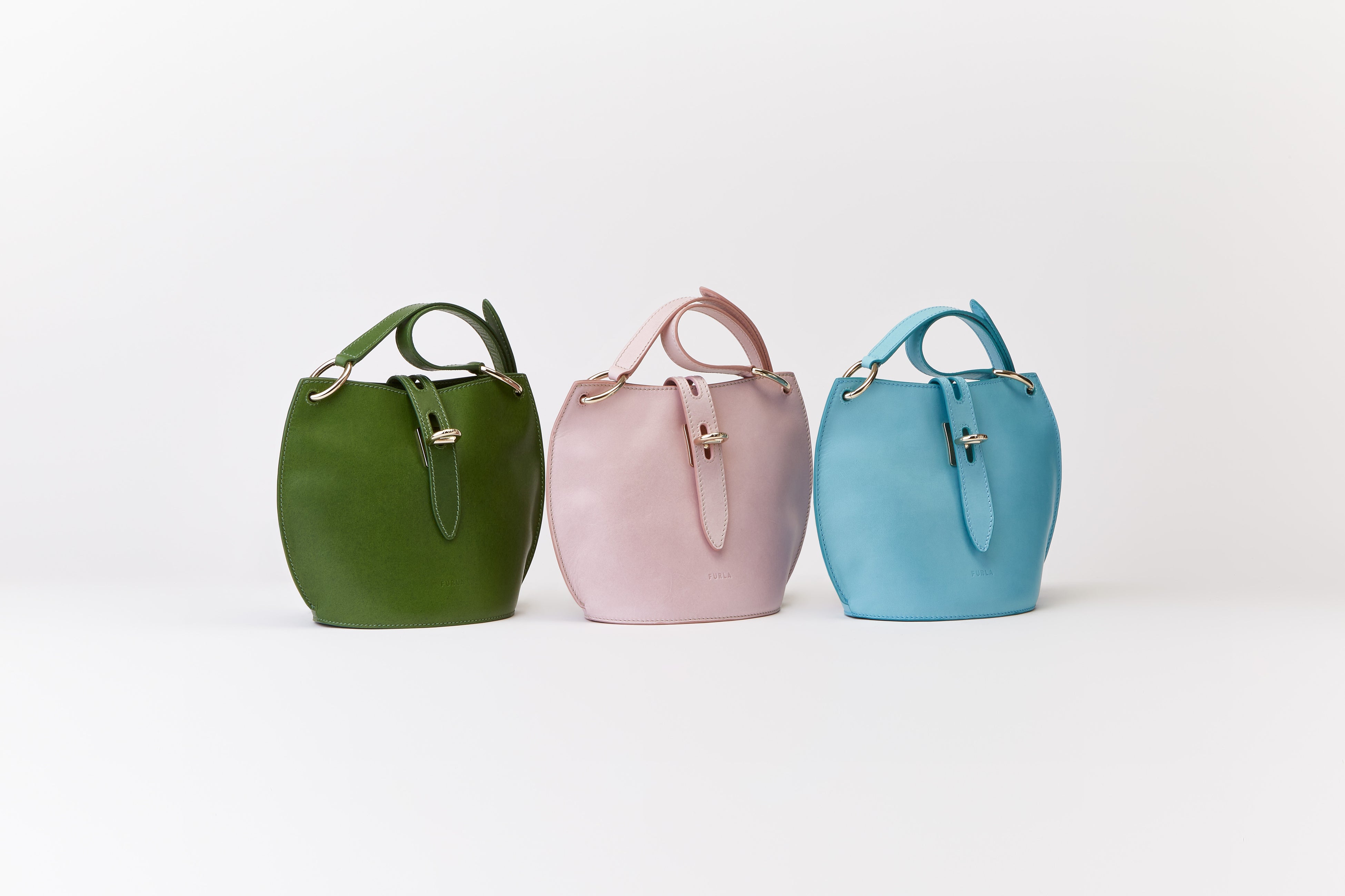 FURLA 猫デザイン レザーバッグ CHIGRACCI Ture-tette「猫おつむ」ブラック 日本製リアルレザー