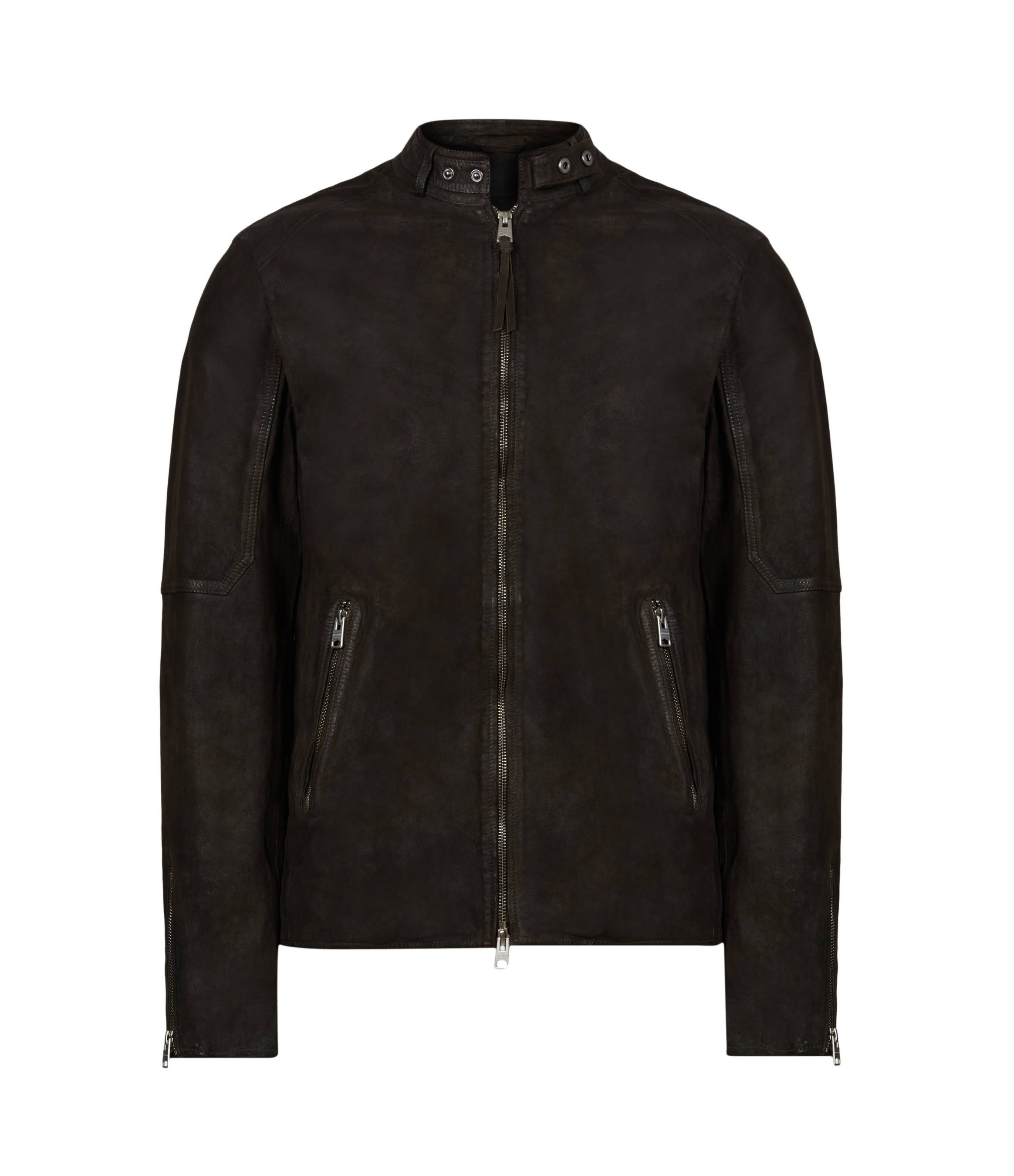 オールセインツ ラム レザー ジャケット allsaints ALLSAINTS SPITALFIELDS SANDERSON BOMBER / オールセインツ スピタル