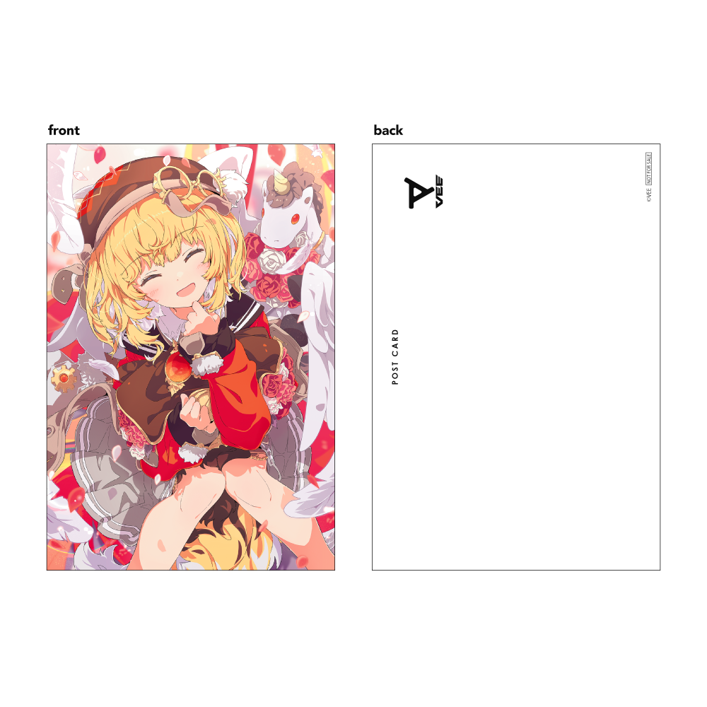 VEE：浮々ゆにこ バースデーグッズ(特典ポストカード)